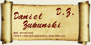 Daniel Župunski vizit kartica